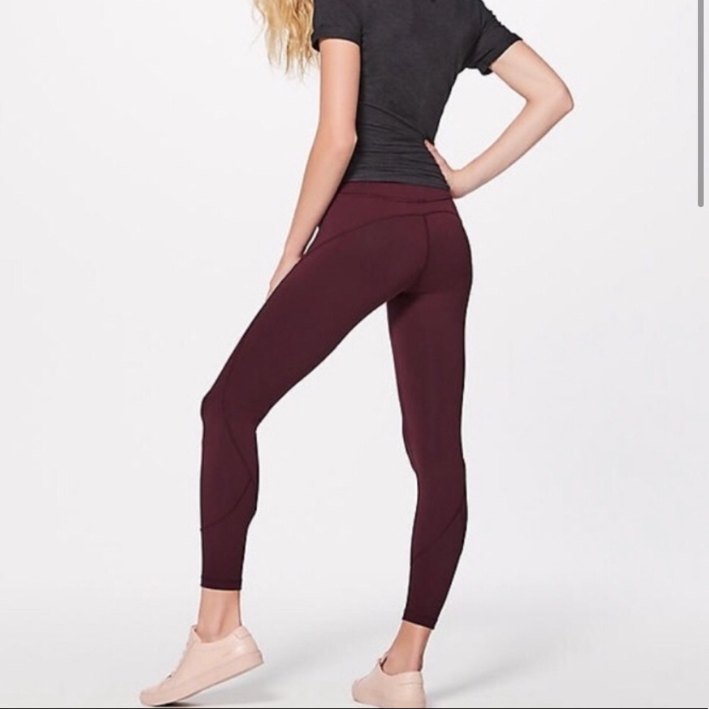 Lululemon In Movement dark adobe leggings 6